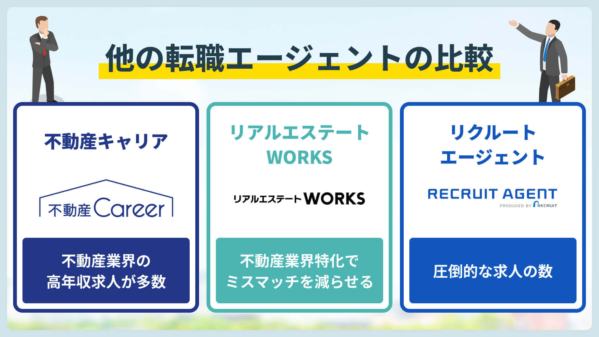 他の転職エージェントの比較