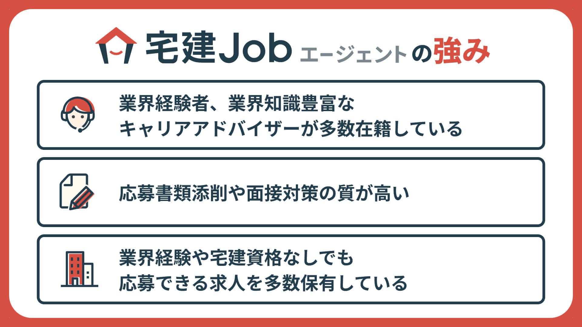 宅建Jobエージェントの強み